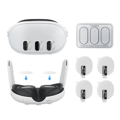 For Meta Quest 3 Tempered Glass Camera Lens Protective Films Set VR Accessories - free shipping - PMC Jewellery - Order now!