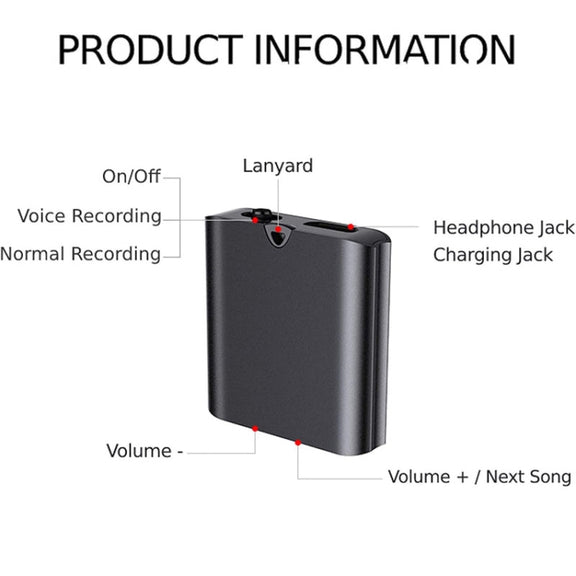 Q63 HD Noise Canceling Magnetic Voice Recorder Portable Intelligent Voice Activated Recording Pen, Capacity: 32GB(Black)