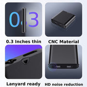 Q63 HD Noise Canceling Magnetic Voice Recorder Portable Intelligent Voice Activated Recording Pen, Capacity: 8GB(Black)