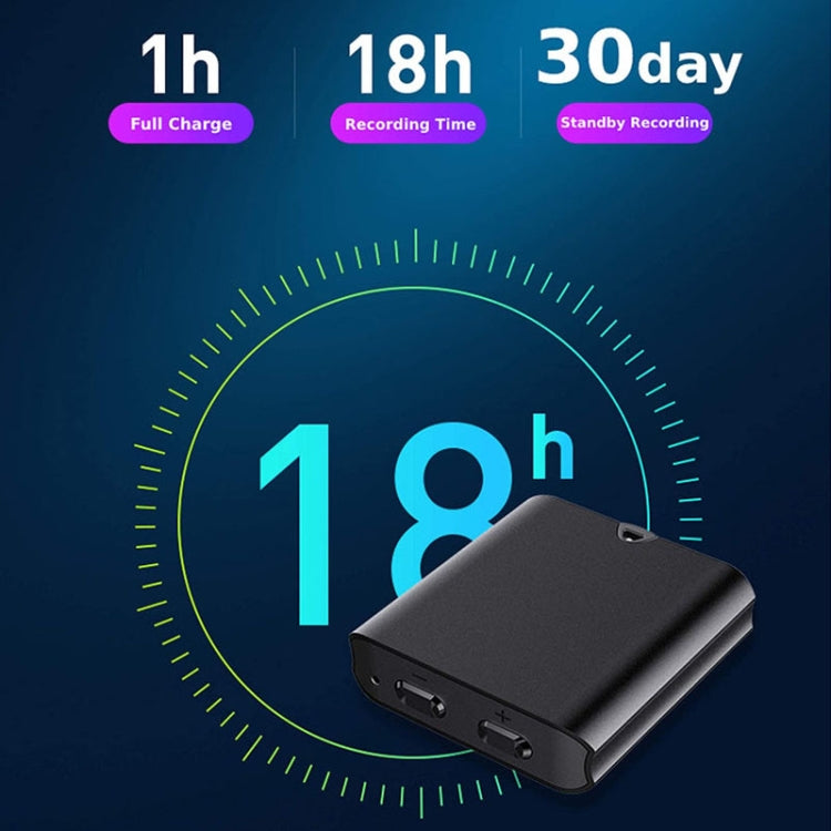 Q63 HD Noise Canceling Magnetic Voice Recorder Portable Intelligent Voice Activated Recording Pen, Capacity: 8GB(Black)