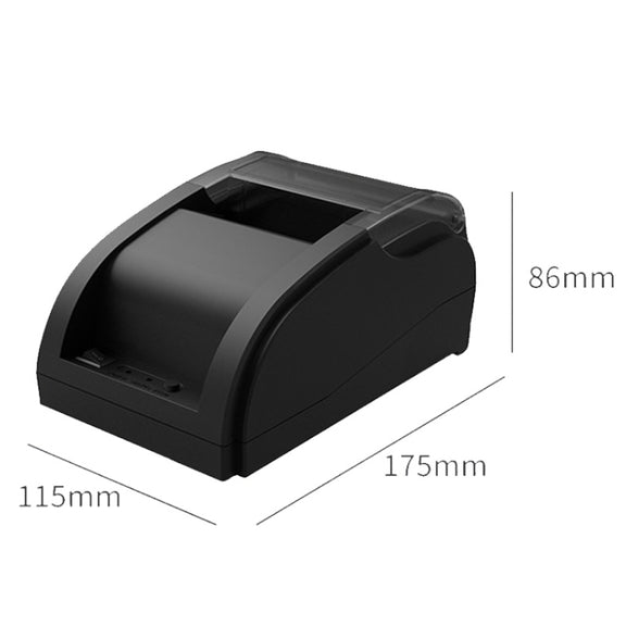 58mm USB Computer Version+Mobile Bluetooth Automatic Order Takeout Receipt Cashier Thermal Printer(UK Plug)