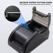 58mm USB Computer Version+Mobile Bluetooth Automatic Order Takeout Receipt Cashier Thermal Printer(UK Plug)