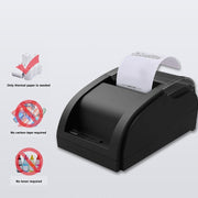 58mm USB Computer Version+Mobile Bluetooth Automatic Order Takeout Receipt Cashier Thermal Printer(EU Plug)