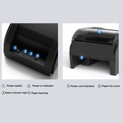 58mm USB Computer Version+Mobile Bluetooth Automatic Order Takeout Receipt Cashier Thermal Printer(EU Plug)