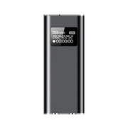 Q25 Intelligent Voice Recorder With Screen HD Noise Canceling Back Clip Voice Reporter, Size: 16GB(Black)