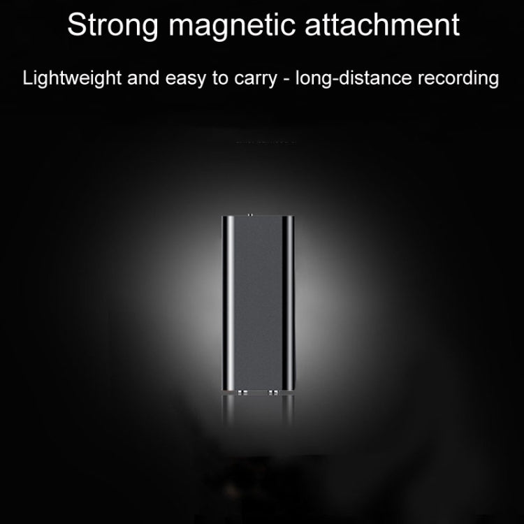 Q25 Intelligent Voice Recorder With Screen HD Noise Canceling Back Clip Voice Reporter, Size: 4GB(Black)