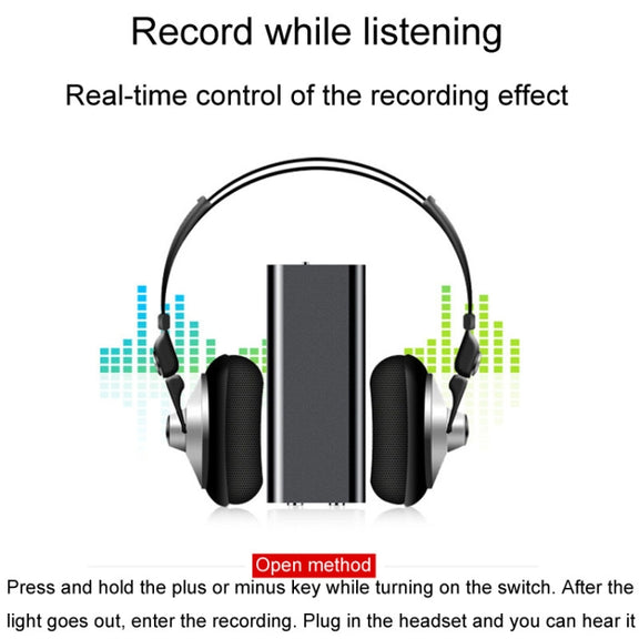 Q25 Intelligent Voice Recorder With Screen HD Noise Canceling Back Clip Voice Reporter, Size: 4GB(Black)