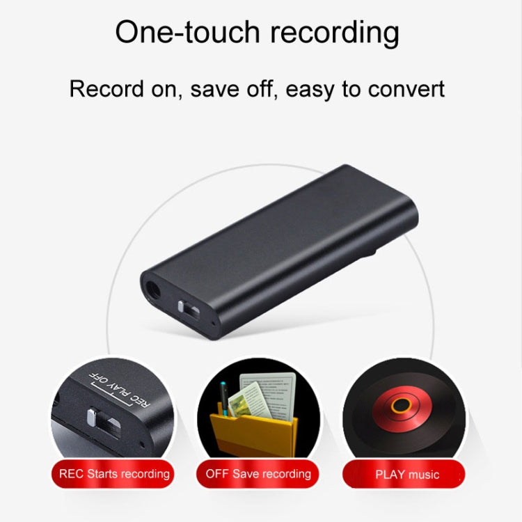 Q25 Intelligent Voice Recorder With Screen HD Noise Canceling Back Clip Voice Reporter, Size: 8GB(Black) - Recording Pen by PMC TechLife | Online Shopping South Africa | PMC TechLife | Buy Now Pay Later Mobicred