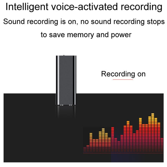 Q25 Intelligent Voice Recorder With Screen HD Noise Canceling Back Clip Voice Reporter, Size: 16GB(Black)