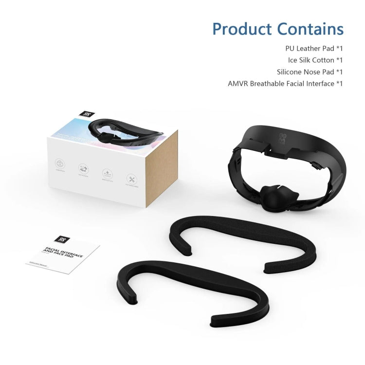 AMVR Q3FC1 For Meta Quest3 Mask Ice Silk Breathable Leather Material(Mask+1 Ice Silk) - free shipping - PMC Jewellery - Order now!