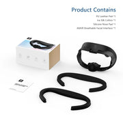 AMVR Q3FC1 For Meta Quest3 Mask Ice Silk Breathable Leather Material(Mask+1 Ice Silk)