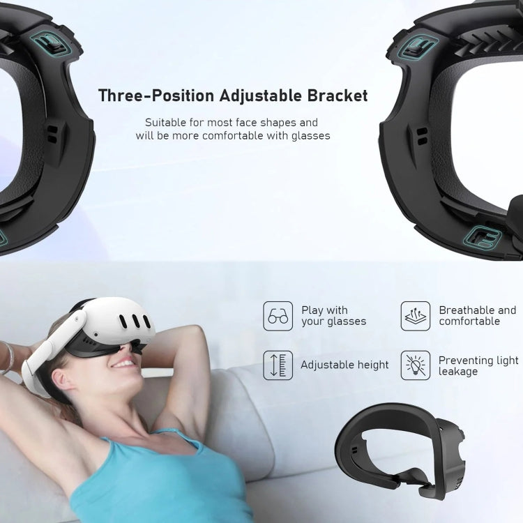 AMVR Q3FC1 For Meta Quest3 Mask Ice Silk Breathable Leather Material(Mask+1 Ice Silk) - free shipping - PMC Jewellery - Order now!