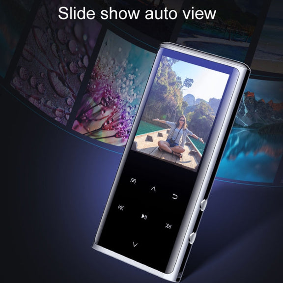 M27 1.8 Inch Bluetooth MP3/MP4 Music Player E-Book Recorder, Size: 16GB(Black)
