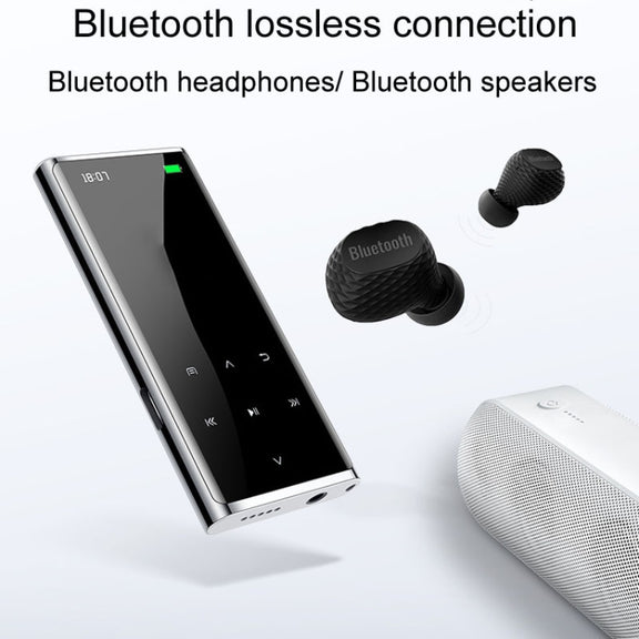 M27 1.8 Inch Bluetooth MP3/MP4 Music Player E-Book Recorder, Size: 4GB(Black)