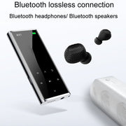 M27 1.8 Inch Bluetooth MP3/MP4 Music Player E-Book Recorder, Size: 16GB(Black)