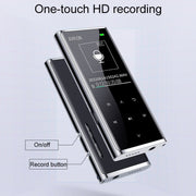 M27 1.8 Inch Bluetooth MP3/MP4 Music Player E-Book Recorder, Size: 4GB(Black)