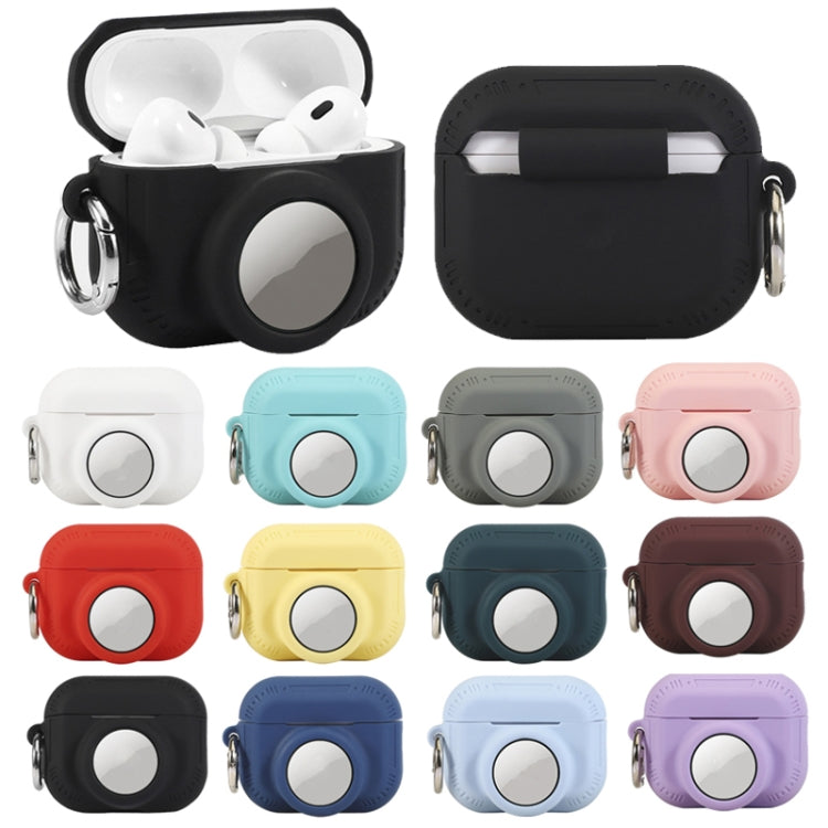 For AirPods Pro 2 / Airtag 2 In 1 All-inclusive Silicone Anti-drop Protection Case(White)