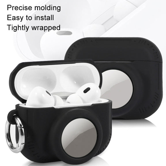 For AirPods Pro 2 / Airtag 2 In 1 All-inclusive Silicone Anti-drop Protection Case(Deep Blue)
