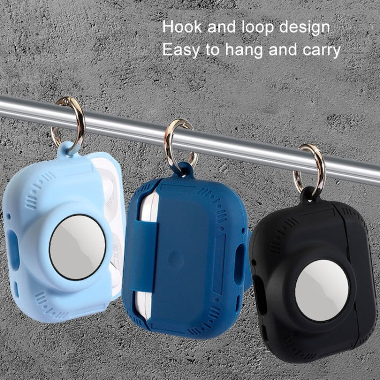 For AirPods Pro 2 / Airtag 2 In 1 All-inclusive Silicone Anti-drop Protection Case(White)