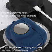 For AirPods Pro 2 / Airtag 2 In 1 All-inclusive Silicone Anti-drop Protection Case(Black)