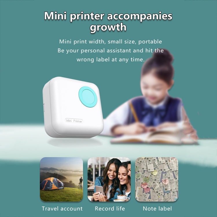 M2 Small Portable Wireless Thermal Photo Printer Student Error Question Label Printer(Black) - Photo Printers by Huawei | Online Shopping South Africa | PMC TechLife | Buy Now Pay Later Mobicred