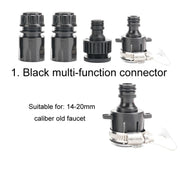 Household High Pressure Car Wash Metal Water Jet Car Brushing Booster Nozzle, Accessories: 4 Connector+5m Pipe