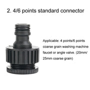 Household High Pressure Car Wash Metal Water Jet Car Brushing Booster Nozzle, Accessories: 4 Connector+5m Pipe