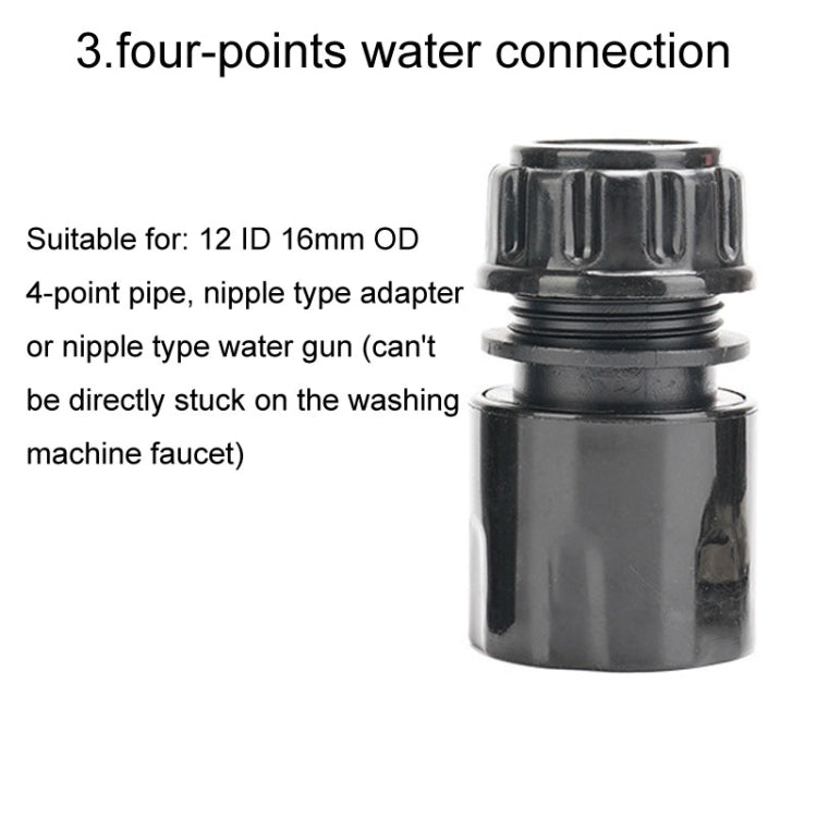 Household High Pressure Car Wash Metal Water Jet Car Brushing Booster Nozzle, Accessories: 4 Connector+5m Pipe - Car Washer & Accessories by PMC TechLife | Online Shopping South Africa | PMC TechLife | Buy Now Pay Later Mobicred