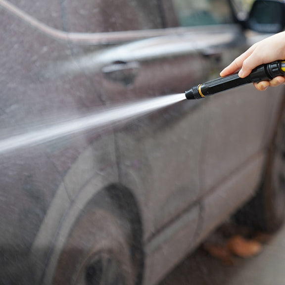 Household High Pressure Car Wash Metal Water Jet Car Brushing Booster Nozzle, Accessories: 4 Connector+5m Pipe