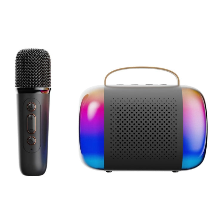 Y5 1 Microphone Portable Bluetooth Speaker Home And Outdoor Wireless Karaoke Audio(Black) - Microphone by PMC TechLife | Online Shopping South Africa | PMC TechLife | Buy Now Pay Later Mobicred