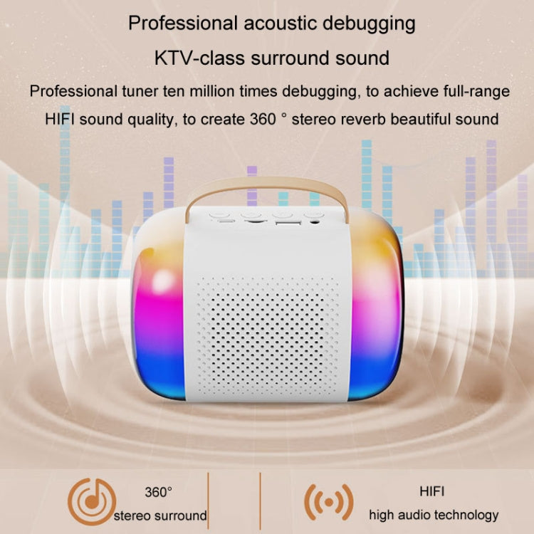 Y5 2 Microphone Portable Bluetooth Speaker Home And Outdoor Wireless Karaoke Audio(Pink) - Microphone by PMC TechLife | Online Shopping South Africa | PMC TechLife | Buy Now Pay Later Mobicred