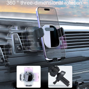 Automotive Navigation Bracket Car Air Vent Phone Fixed Support Clip, Style: Texture Model