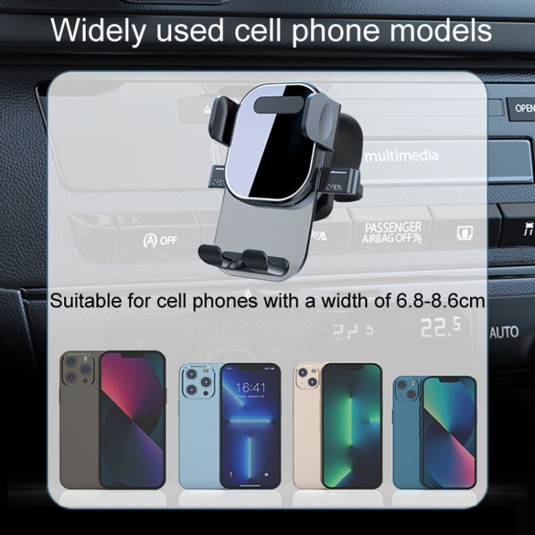 Automotive Navigation Bracket Car Air Vent Phone Fixed Support Clip, Style: Texture Model