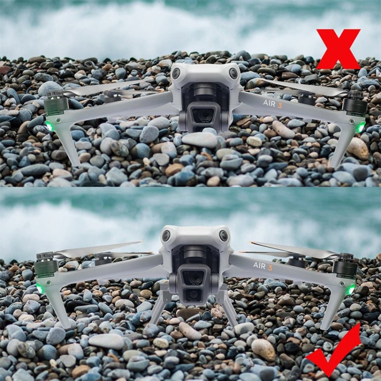 For DJI Air 3 Heightened Landing Gear Body Protection Fall and Crash Proof Folding Extension Kickstand(Gray) - Landing Gear by PMC TechLife | Online Shopping South Africa | PMC TechLife | Buy Now Pay Later Mobicred