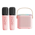 Home Portable Bluetooth Speaker Small Outdoor Karaoke Audio, Color: Y1 Pink(Double wheat) - Microphone by PMC TechLife | Online Shopping South Africa | PMC TechLife | Buy Now Pay Later Mobicred