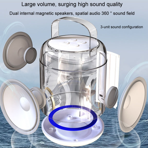 Home Portable Bluetooth Speaker Small Outdoor Karaoke Audio, Color: Y1 Pink(Double wheat)