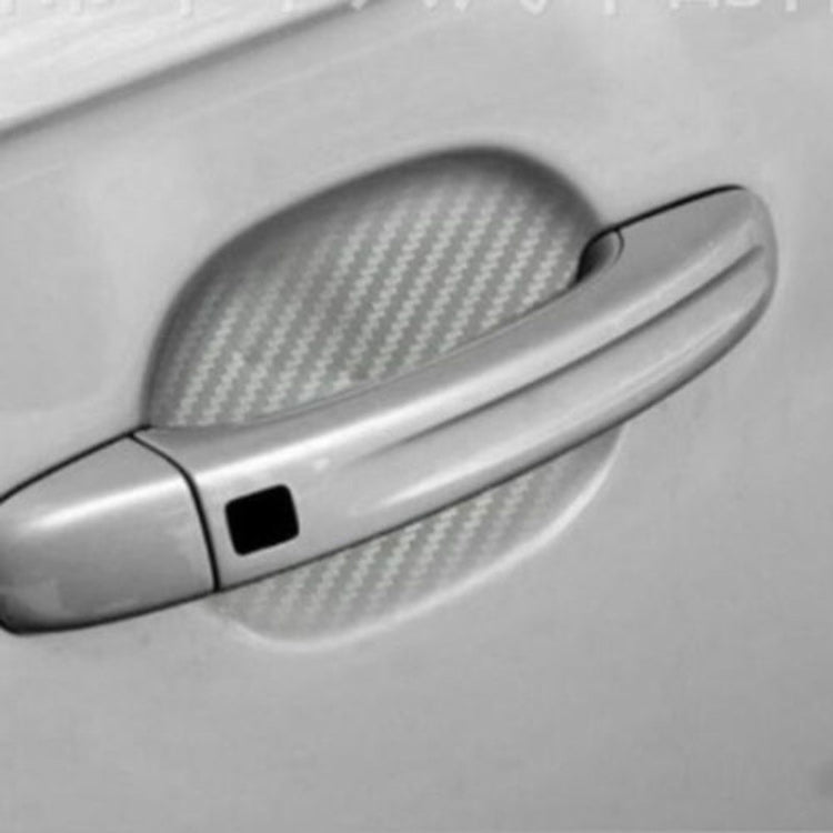3 Sets Car Door Wrist Handle Protective Stickers Carbon Fiber Handle Protector(Red) - Decorative Sticker by PMC TechLife | Online Shopping South Africa | PMC TechLife | Buy Now Pay Later Mobicred