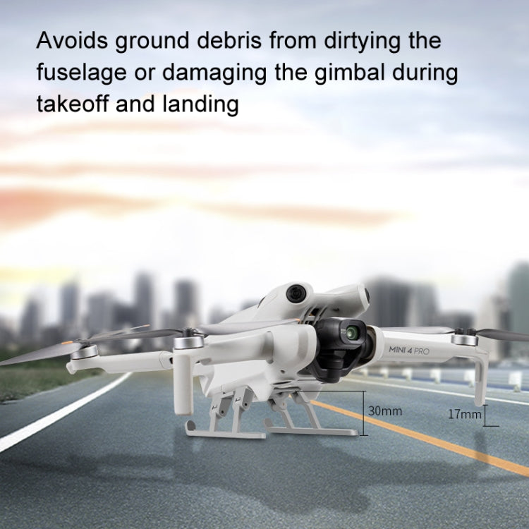 For DJI Mini 4 Pro Landing Gear Base Gimbal Protector Folding Booster Kickstand - Other by PMC TechLife | Online Shopping South Africa | PMC TechLife | Buy Now Pay Later Mobicred