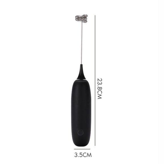 Cordless Handheld Milk And Coffee Frother Household Small Baking Mixing Tool(White)