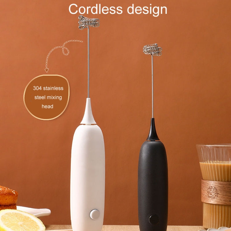 Cordless Handheld Milk And Coffee Frother Household Small Baking Mixing Tool(White) - free shipping - PMC TechLife - Order now!
