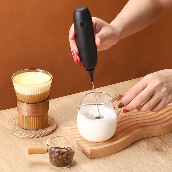 Cordless Handheld Milk And Coffee Frother Household Small Baking Mixing Tool(Black)