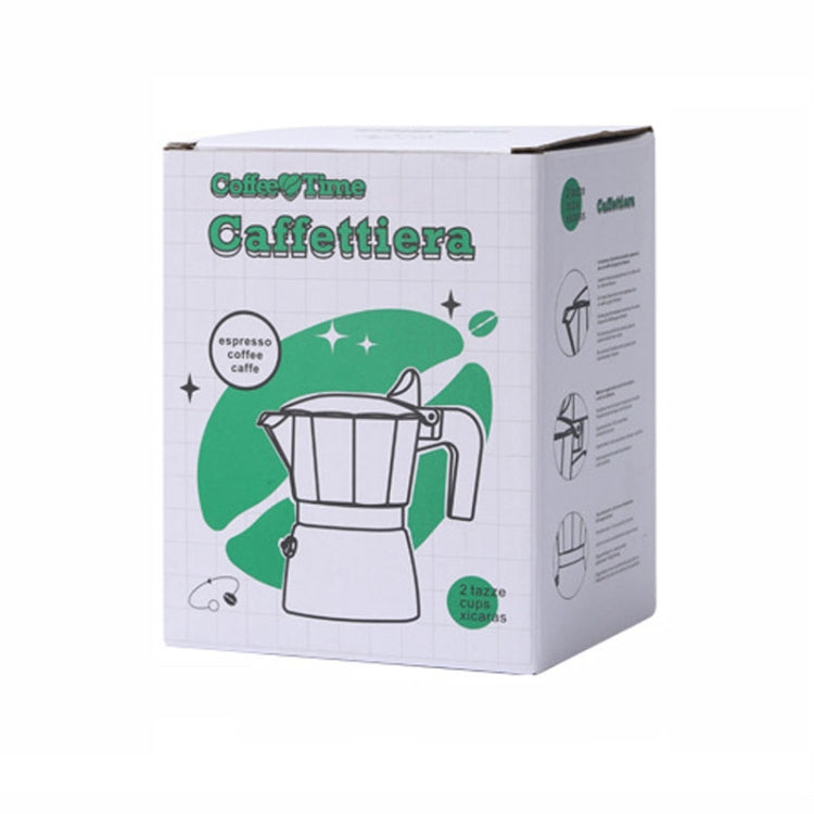 100ml Dual Valve Mocha Pot Espresso Machine Outdoor Coffee Brewing Pot Extraction Tool(Green)