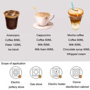 100ml Dual Valve Mocha Pot Espresso Machine Outdoor Coffee Brewing Pot Extraction Tool(Black)