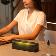 Lava Flame Aromatherapy Machine Air Atomizing Humidifier With Colorful Light, Model: DQ711 Pro White