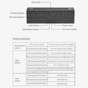 Lava Flame Aromatherapy Machine Air Atomizing Humidifier With Colorful Light, Model: DQ711 Pro White