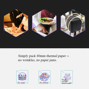 80mm USB+Network Port Thermal Receipt Printer Store Cashier Printer(UK Plug)