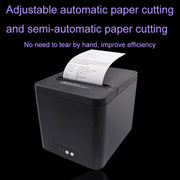 80mm USB+Network Port Thermal Receipt Printer Store Cashier Printer(UK Plug)