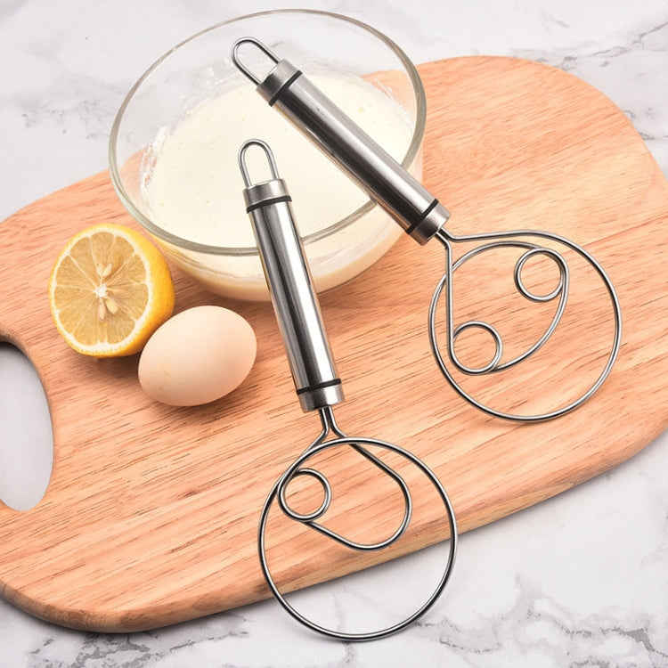 Stainless Steel Flour Mixer Flour And Egg Beaters Noodle Making Tools, Specification: Double Circle - free shipping - PMC TechLife - Order now!