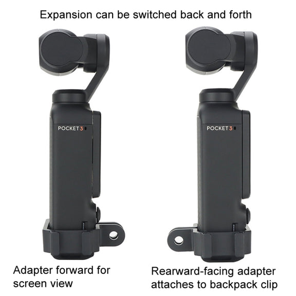 For DJI OSMO Pocket 3 Expansion Bracket Adapter Gimbal Camera Mounting Bracket Accessories, Style: Expand Bracket+Mini Triangle