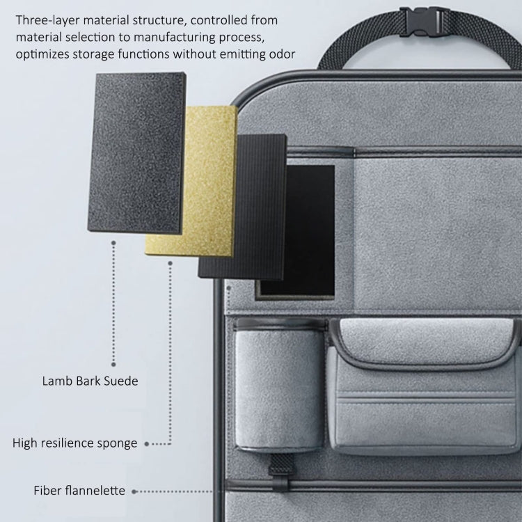 Multifunction Car Seat Back Storage Bag Seat Back Pocket Car Utility Storage Hanging Bag(Gray) - Stowing Tidying by PMC TechLife | Online Shopping South Africa | PMC TechLife | Buy Now Pay Later Mobicred